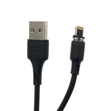 Кабель HOCO X52 Sereno magnetic charging cable for Lightning 2A/1m. Black 00000001984 фото