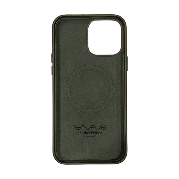 Чехол WAVE Premium Leather Edition Case with Magnetic Ring iPhone 13 Pro Max Sequoia green 00000007303 фото