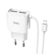 МЗП HOCO C59A Mega joy 2USB/2,1A+Lightning White 00000007254 фото 1