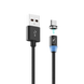 Кабель SkyDolphin S59V Magnetic USB - MicroUSB 2.4A/1m Black 00000002089 фото 1