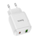 МЗП Hoco N5 1USB + Type-C PD20W+QC3.0 White 00000002365 фото 2