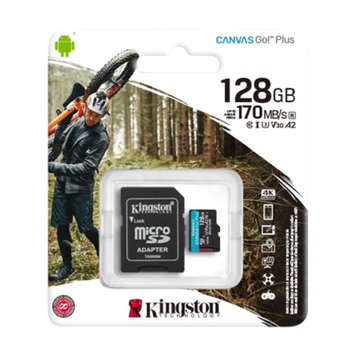 Карта пам'яті microSDXC (UHS-1 U3) 128Gb Kingston Canvas Go Plus class 10 00000009056 фото