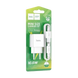 МЗП HOCO C106A Leisure single port charger set(iP) White 00000007365 фото 2