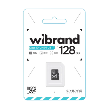 Карта пам'яті microSDHC (UHS-1) Wibrand 128Gb class 10 00000009054 фото