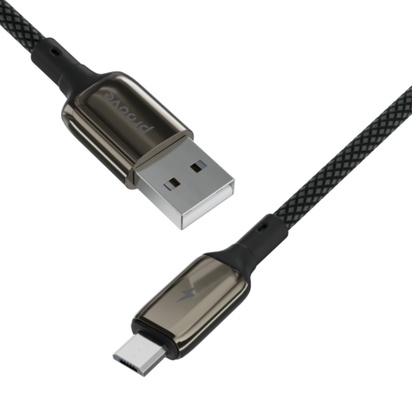 Кабель Proove Dense Metal Micro USB 2.4A (1m) (black) 00000001995 фото