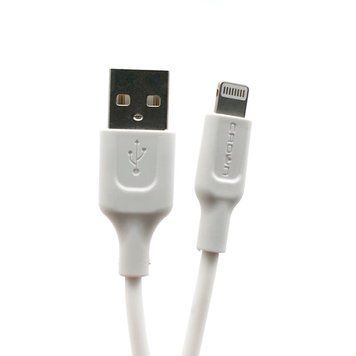 Кабель Crown CMCU-004L USB- Lightning (iPhone) білий 00000001887 фото