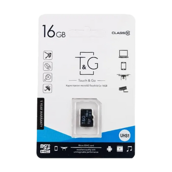 Карта пам'яті microSDHC 16Gb T&G (UHS-1) (Class 10) 00000005876 фото