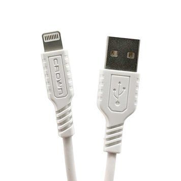 Кабель Crown СMCU-002L USB- Lightning (iPhone) білий 00000001889 фото