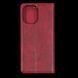 Чехол-книга Leather Fold для Xiaomi Redmi 12 (Темно-красный) 00000004893 фото 2