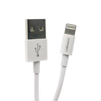 Кабель Crown СMCU-005L USB- Lightning (iPhone) білий 00000001894 фото