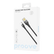 Кабель Proove Double Way Silicone Type-C 2.4A (1m) (black) 00000002002 фото 2