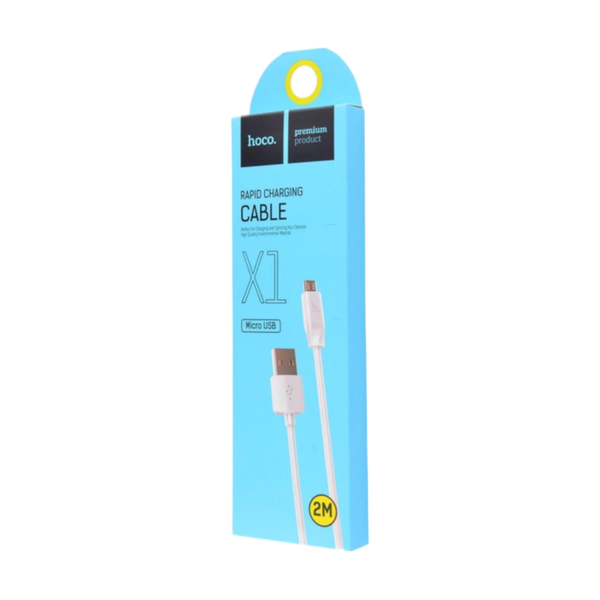 Кабель HOCO X1 Rapid Micro USB 2m White 00000007253 фото