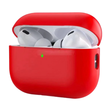 Чехол для AirPods PRO SILICONE CASE/MICROFIBER Red 00000003246 фото