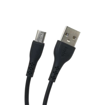 Кабель HOCO DU24 GIRAFFE for Micro long pin(8mm)/2,4A/1m Black 00000006298 фото