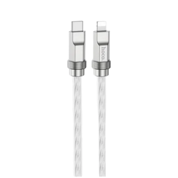Кабель HOCO U113 Solid PD silicone charging data cable iP Silver 00000006803 фото