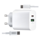 МЗП XO L64 QC3.0+PD + кабель Type-C to Type-C White 00000002392 фото 1