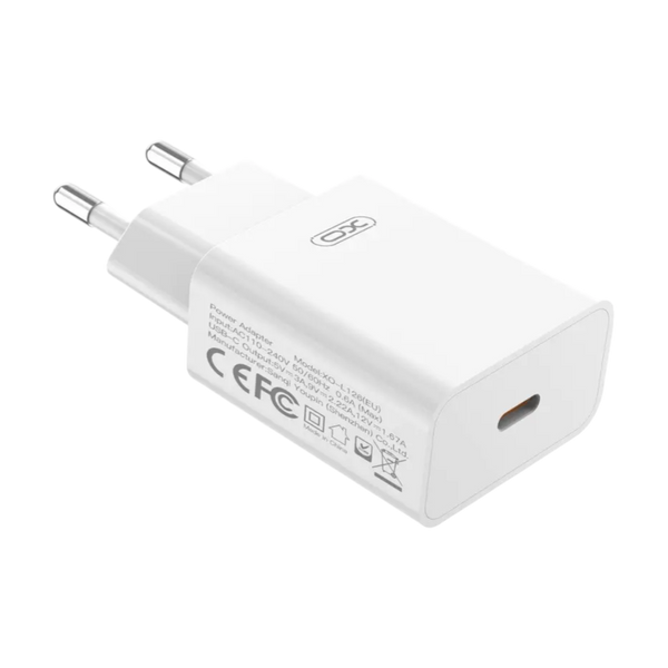 МЗП XO L126 1Type-C/20W/PD White 00000008782 фото