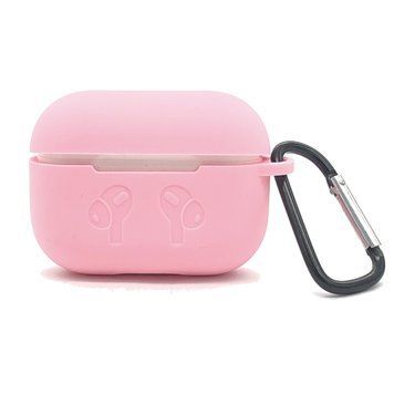 Чехол for AirPods PRO силиконовый LOGO 2в1(+ карабин) тех.пак Pink 00000003248 фото
