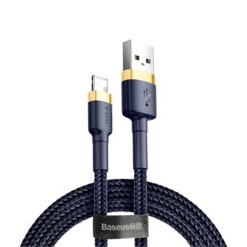 Кабель Baseus Cafule Cable USB For iP 1.5A 2m Gold+Blue 00000007983 фото