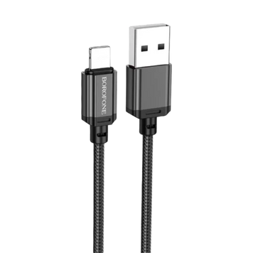 Кабель BOROFONE BX87 Sharp charging data cable for iP Black 00000006798 фото