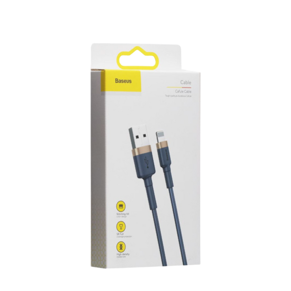 Кабель Baseus Cafule Cable USB For iP 1.5A 2m Gold+Blue 00000007983 фото