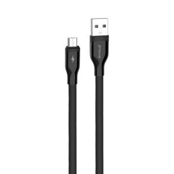 Кабель Proove Flat Out Micro USB 2.4A (1m) (black) 00000002008 фото