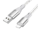 Кабель BOROFONE BX96 Ice crystal silicone charging data cable iP Gray 00000006801 фото 1