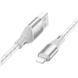 Кабель BOROFONE BX96 Ice crystal silicone charging data cable iP Gray 00000006801 фото 2