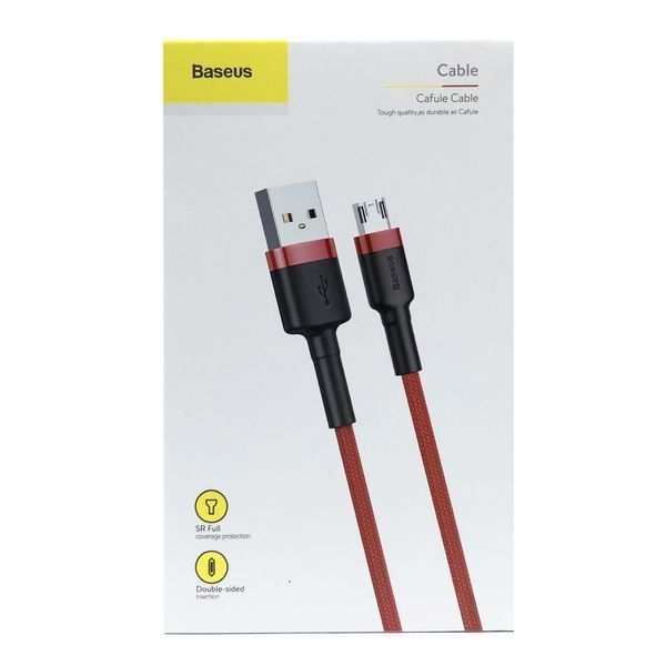 Кабель Baseus Cafule for MicroUSB Red 2m 00000001855 фото