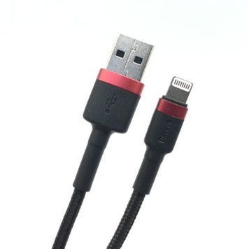 Кабель Baseus Cafule for Ligthning 2A/3m Black-red 00000001851 фото