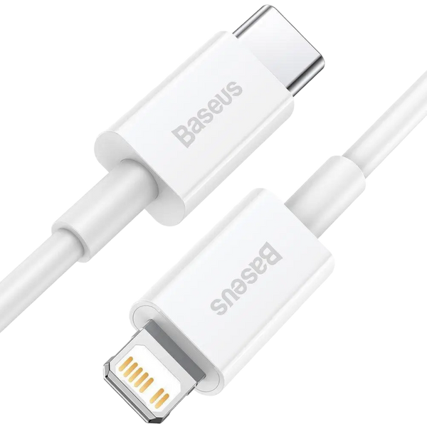 Кабель Baseus Superior Series Type-C/Lightning 20W (CATLYS-A02) White 1m 00000007047 фото