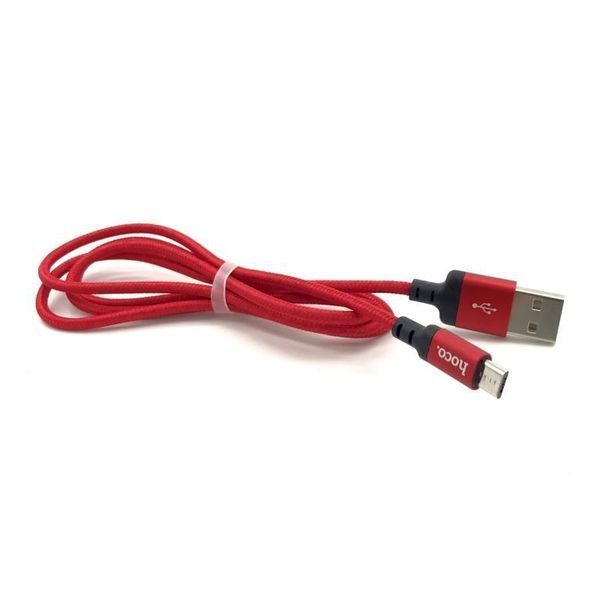 Кабель HOCO X14 Times Speed MicroUSB Red/Black 1m 00000001963 фото