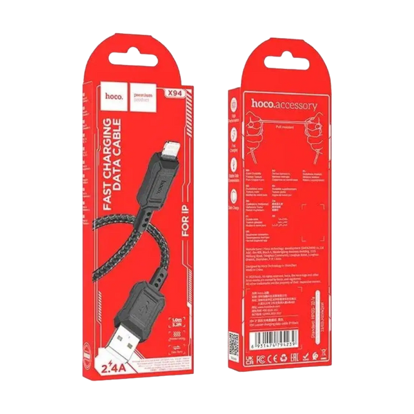 Кабель HOCO X94 Leader charging data cable iP Black 00000006806 фото