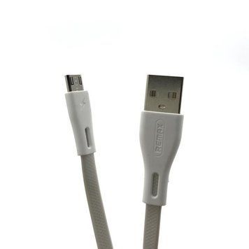 Кабель Remax Full Speed PRO RC-090m MicroUSB 1m/2,1A Silver 00000002070 фото