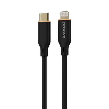 Кабель Proove Jelly Silicone Type-C to Lightning 27W (1m) (black) 00000002020 фото