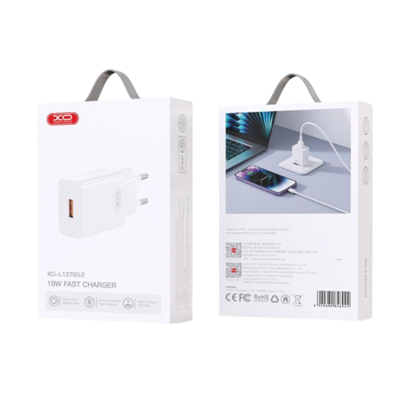 МЗП XO L127 1USB/18W/QC3.0 (Белый) 00000008839 фото