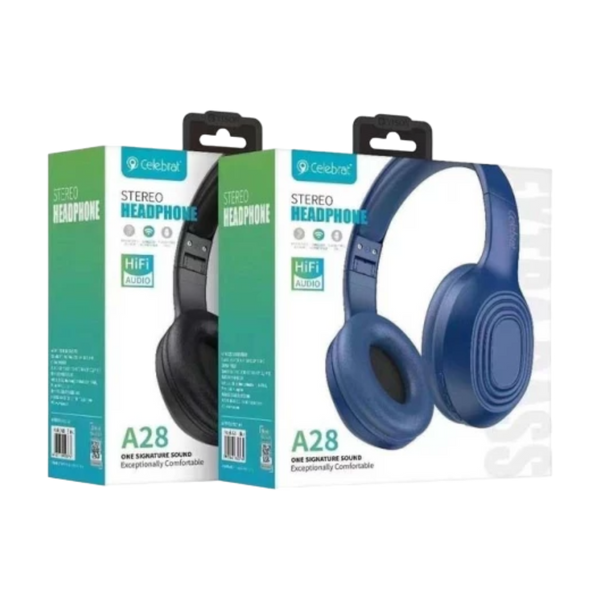 Навушники Celebrat A28 Bluetooth чорні 00000007052 фото