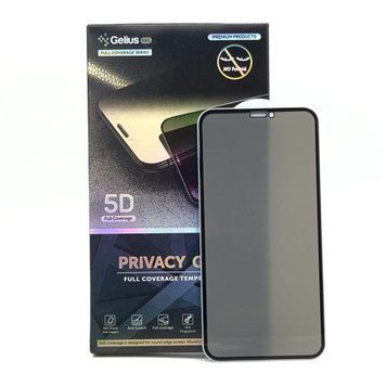 Защитное стекло Gelius Pro 5D Privasy Glass for iPhone 12 Pro Max Black 00000001469 фото