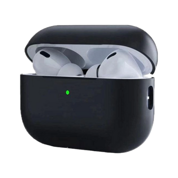 Чехол for AirPods PRO 2 SILICONE CASE/MICROFIBER Black 00000005234 фото