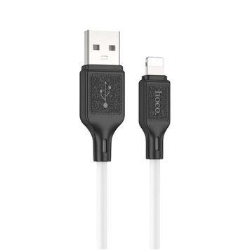 Кабель HOCO X90 Cool silicone charging data cable for iP White 00000007350 фото