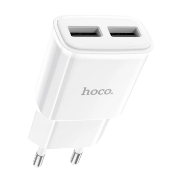 МЗП HOCO C88A Star round dual port charger White 00000006814 фото