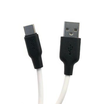 Кабель HOCO X21 Silicone для Type-C Black/White 1m 00000001973 фото
