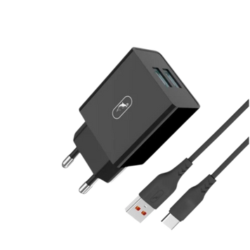 МЗП SkyDolphin SC36T Type-C 1USB/2.4A (Чорний) 00000008004 фото