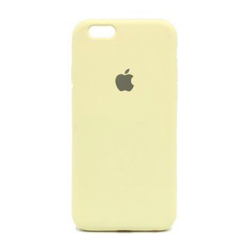 Чохол Silicone Case Full for iPhone 6S Cream yellow 00000004118 фото