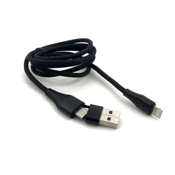 Кабель Hoco U26 Multi-Functional iPhone 6 Black 1m 00000001931 фото