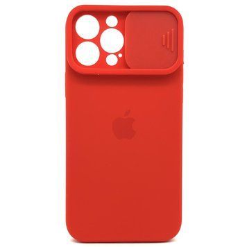Чехол Silicone Case SLIDER Full Camera SQUARE side for iPhone 13 Pro Max Red 00000004476 фото